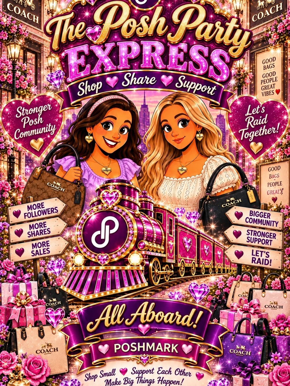 🎉Jump Aboard The Posh Party Express🎉